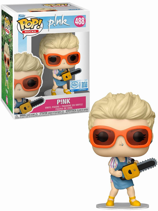 Funko Pop! Music: Rocks - P!nk with Chainsaw #488 [Funko Special Edition]