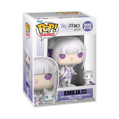 Funko Pop! Anime: Re:Zero - Subaru / Ram / Emilia with Puck / Rem / Plus! Rem [Funko Special Edition]