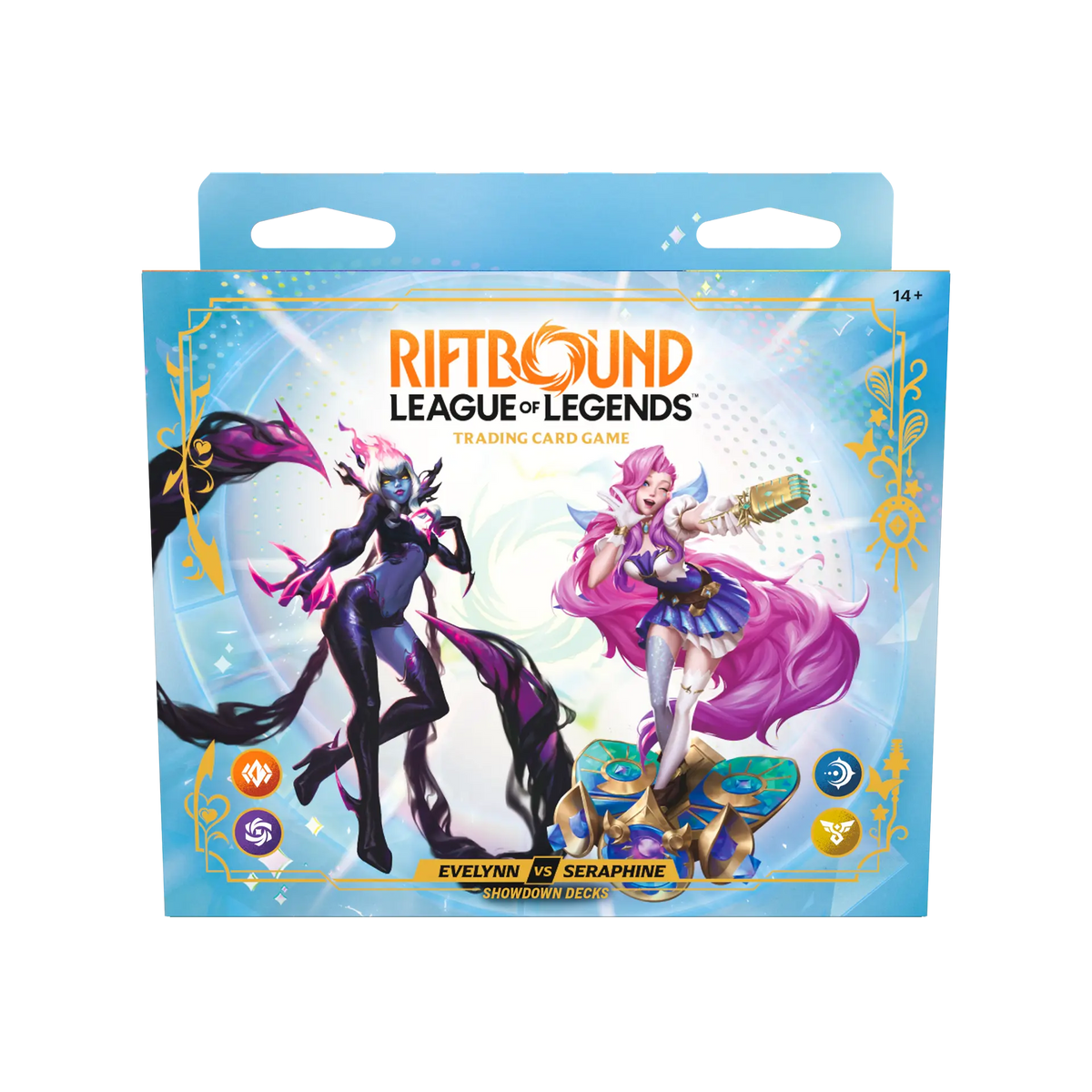 League Of Legends: Riftbound TCG - Radiance Evelynn Vs. Seraphine Showdown Deck *PREORDER*