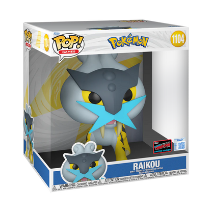 Funko Pop! Games: Pokemon - Jumbo 10" Raikou #1104 [2025 New York Comic Con NYCC Official Convention Exclusive] *PREORDER*