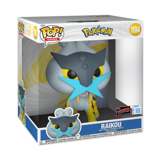 Funko Pop! Games: Pokemon - Jumbo 10" Raikou #1104 [2025 New York Comic Con NYCC Official Convention Exclusive] *PREORDER*