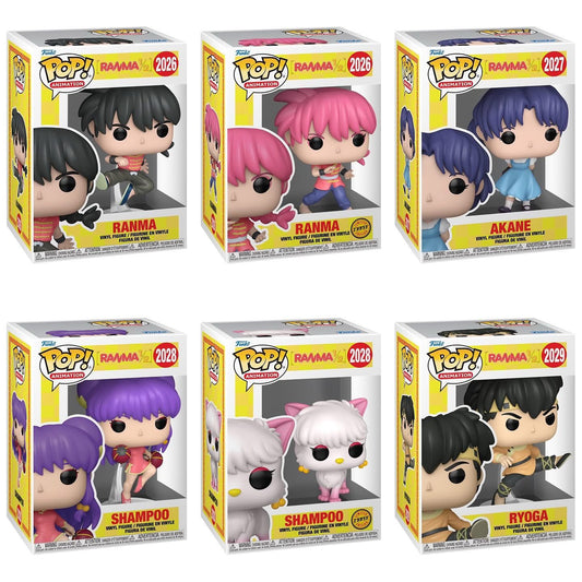 Funko Pop! Anime: Ranma 1/2 - Ranma / Akane / Shampoo / Ryoga