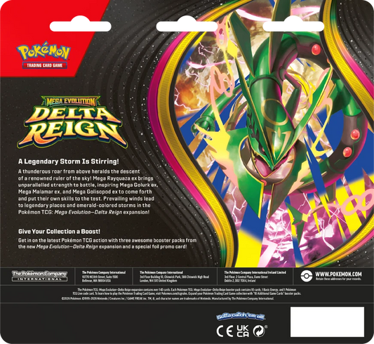 Pokemon TCG: Mega Evolution - Delta Reign 3pc Blister Pack *PREORDER*