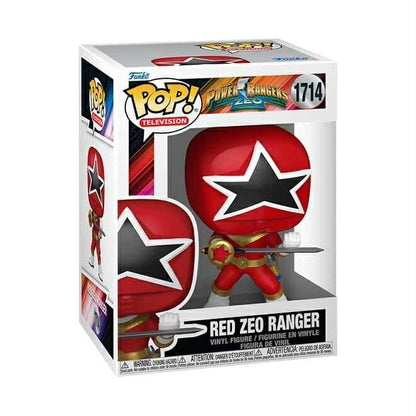 Funko Pop! Television: Power Rangers - Red Zeo Ranger / Red Turbo Ranger / Black Dino Thunder Ranger