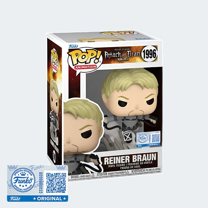 Funko Pop! Anime: Attack On Titan - Reiner Braun #1996 [GameStop Exclu ...
