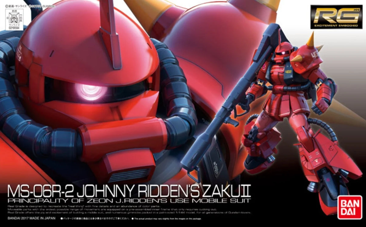 Bandai: Gunpla - #26 MS-06R-2 Johnny Ridden's Zaku II Real Grade [RG] 1/144 Model Kit *PREORDER*