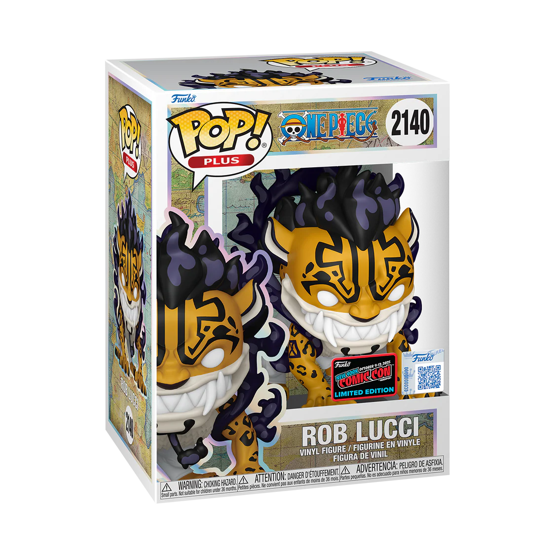 Funko Pop! Anime: One Piece - Rob Lucci (Awakened) #2140 [2025 New York Comic Con NYCC Official Convention Exclusive] *PREORDER*