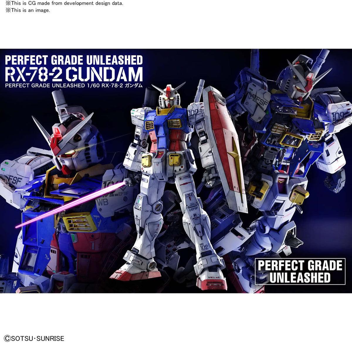 Bandai: Gunpla - RX-78-2 Gundam Perfect Grade Unleashed [PGU] 1/60 Model Kit *PREORDER*