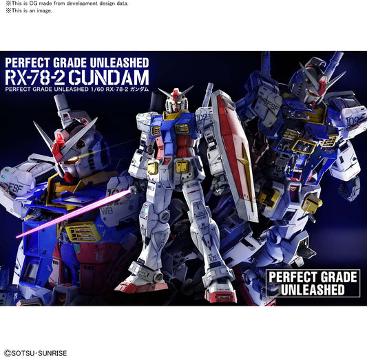 Bandai: Gunpla - RX-78-2 Gundam Perfect Grade Unleashed [PGU] 1/60 Model Kit *PREORDER*