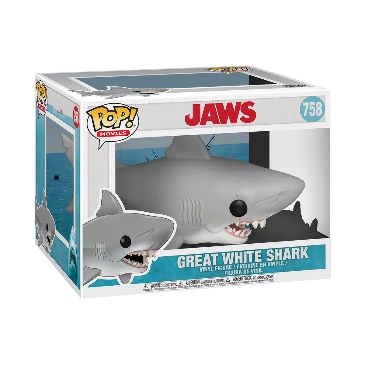 Funko Pop! MOVIES: JAWS - GREAT WHITE SHARK #758