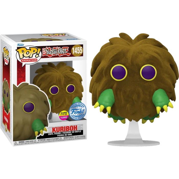 Funko Pop! Anime Yu-Gi-Oh! - Kuriboh (Flocked) #1455 [Special Edition - GITD]