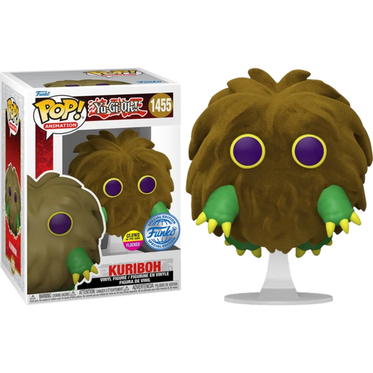 Funko Pop! Anime Yu-Gi-Oh! - Kuriboh (Flocked) #1455 [Special Edition - GITD]