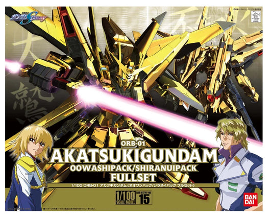 Gunpla - BANDAI Seed Destiny No. 15 Akatsuki Gundam Oowashi Pack/Shiranui Pack Full Set 1/100