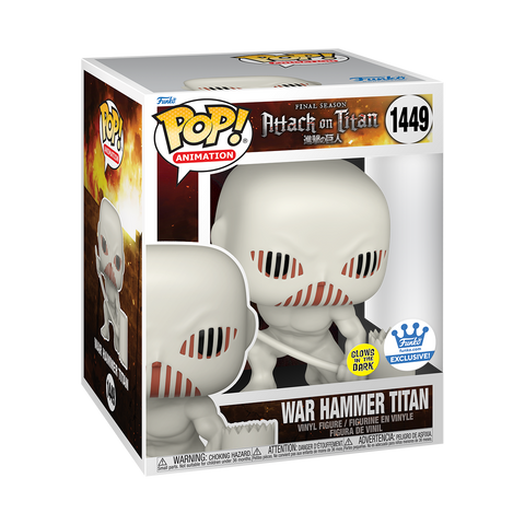 FUNKO POP! SUPER 6" ANIME ATTACK ON TITAN WAR HAMMER TITAN #1449 [FUNKO SHOP EXCLUSIVE] *PREORDER*