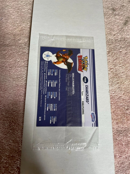 Pokemon TCG - Sealed Charizard Mint Holo Pokemon Stadium Tip Shiny Danone Pokemon Card #06