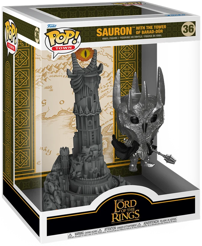 Funko Pop! Movies: Lord Of The Rings (LOTR) - Sauron with The Tower Of Barad-Dur #36 *PREORDER*
