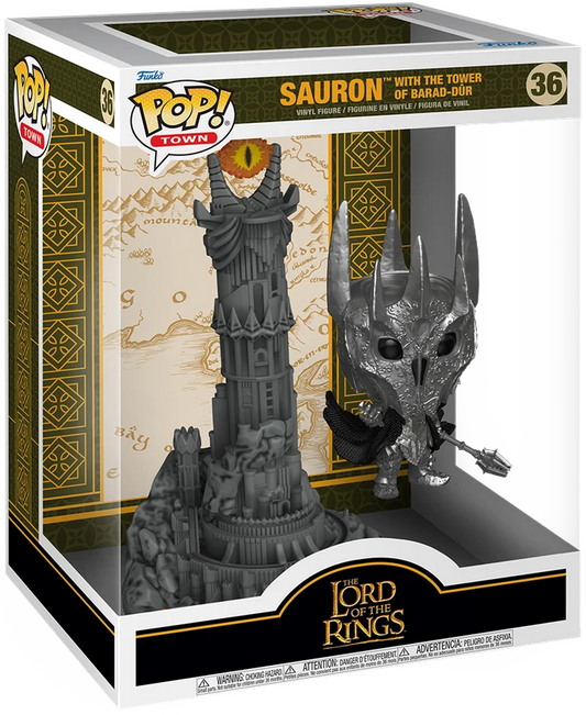 Funko Pop! Movies: Lord Of The Rings (LOTR) - Sauron with The Tower Of Barad-Dur #36 *PREORDER*