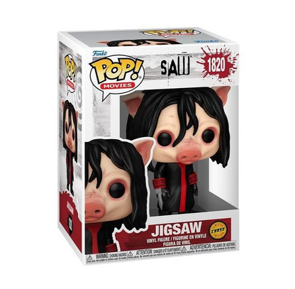 Funko Pop! Movies: Saw - Jigsaw #1820 / Jumbo 10" Billy The Puppet / Billy The Puppet Keychain