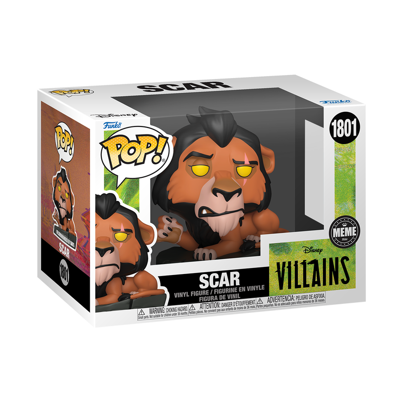 Funko Pop! Disney: Villains - Scar (Surrounded By Idiots Meme) #1801 *PREORDER*