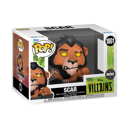 Funko Pop! Disney: Villains - Scar (Surrounded By Idiots Meme) #1801 *PREORDER*