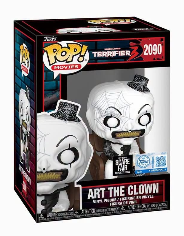 Funko Pop! Horror: Hot Topic Scare Fair 2026 - Reverse Bear Trap / Tarman / Art The Clown / Ghost Face / David *PREORDER*