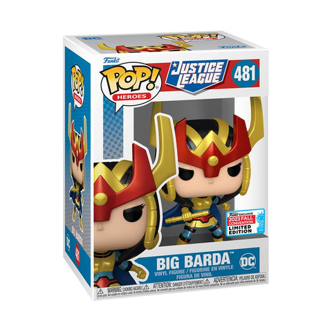 FUNKO POP! DC HEROES JUSTICE LEAGUE BIG BARDA #481 [NYCC FALL CONVENTION EXCLUSIVE] *PREORDER*