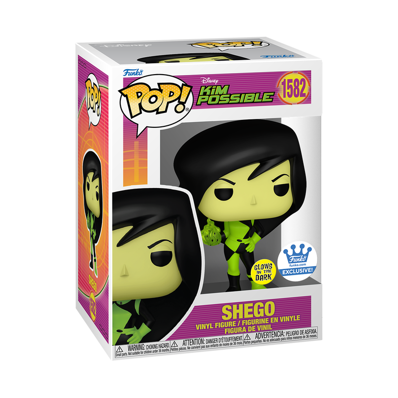 Funko Pop! Disney: Kim Possible - Shego #1582 [Funko Shop Exclusive - GITD] *PREORDER*