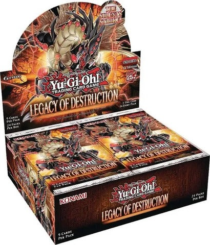 YUGIOH TCG -  LEGACY OF DESTRUCTION BOOSTER - 1ST EDITION (PRE ORDER)