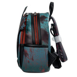 Loungefly Mini-Backpack: Terrifier Art the Clown Blood Splatter (Glow) [Entertainment Earth Exclusive]