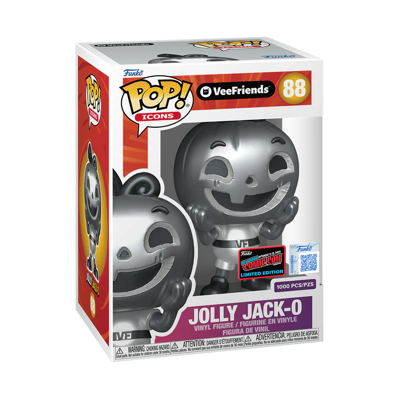 Funko Pop! Ad Icons: VeeFriends - Jolly Jack-O (Silver) #88 [2025 New York Comic Con NYCC Official Convention Exclusive] *PREORDER*