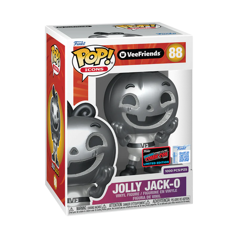 Funko Pop! Ad Icons: VeeFriends - Jolly Jack-O (Silver) #88 [2025 New York Comic Con NYCC Official Convention Exclusive] *PREORDER*