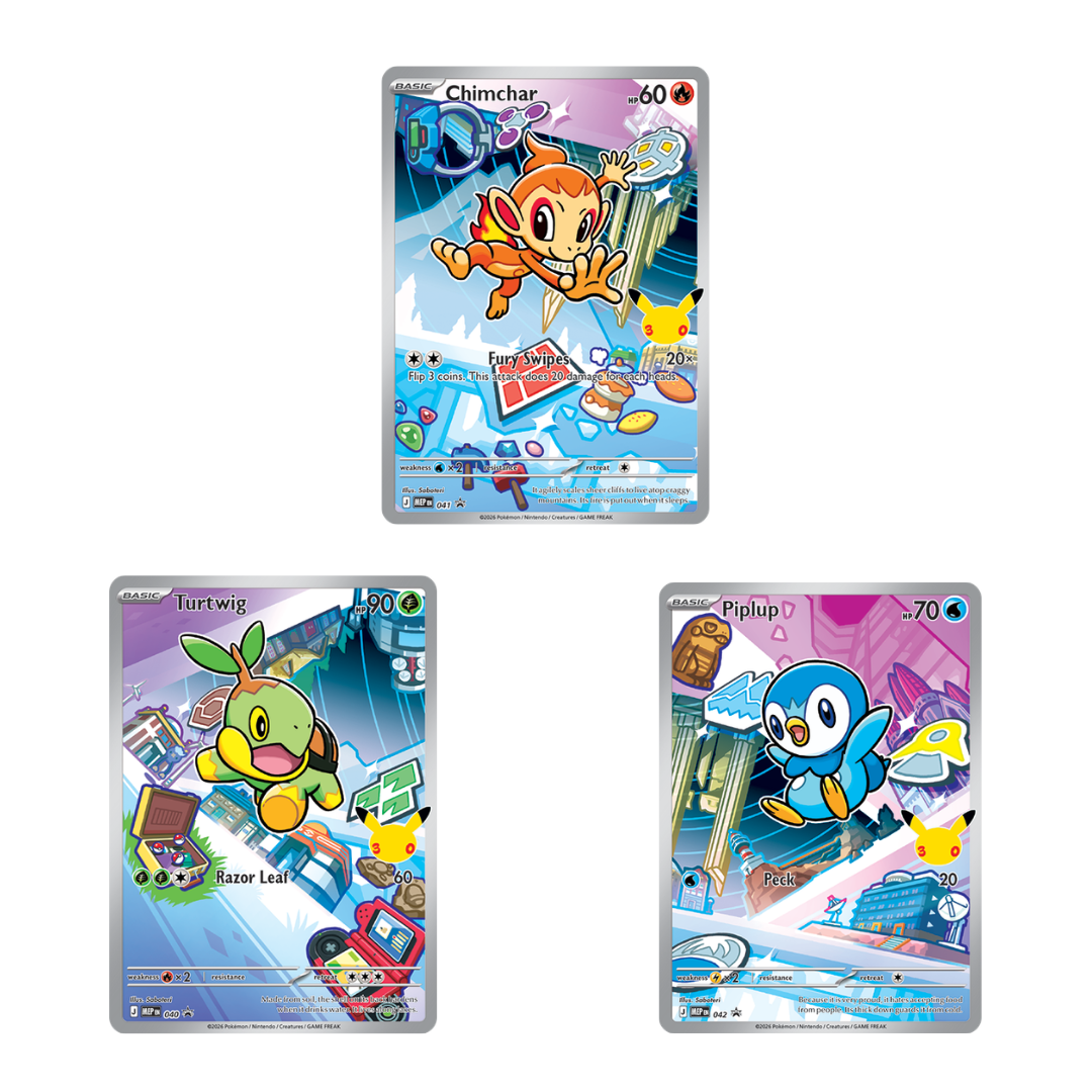 Pokemon TCG - First Partners Single Cards / 3pc Set