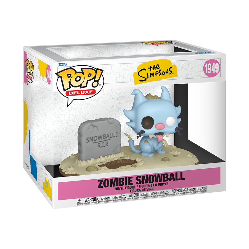 Funko Pop! Television: The Simpsons - Deluxe! Zombie Snowball #1949