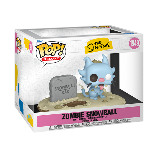 Funko Pop! Television: The Simpsons - Deluxe! Zombie Snowball #1949