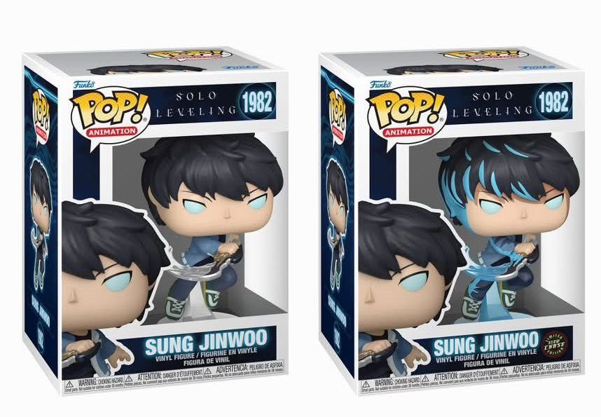 Funko Pop! Anime: Solo Leveling - Sung Jinwoo / Cha Hae-In / Yoo Jinho / Igris