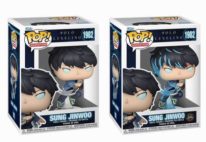 Funko Pop! Anime: Solo Leveling - Sung Jinwoo / Cha Hae-In / Yoo Jinho / Igris
