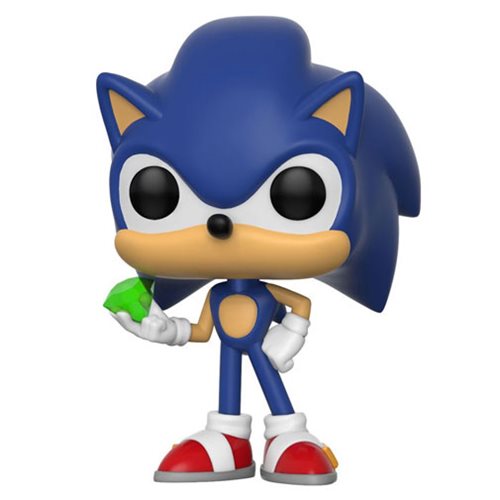 Funko Pop! Games: Sonic The Hedgehog - Classic Sonic with Emerald #284
