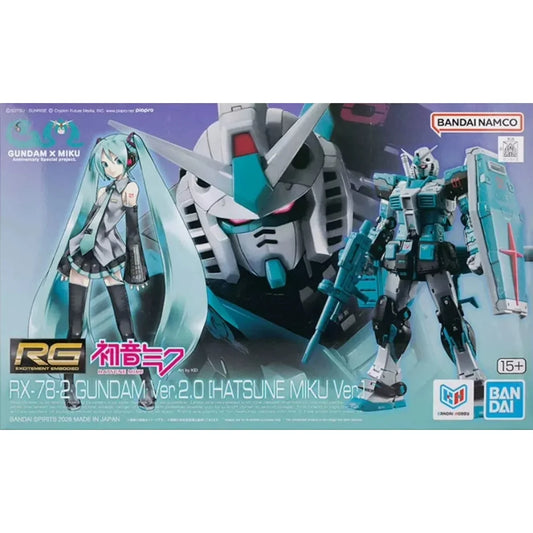 Bandai: RG 1/144 MS-06S Zaku II [Hatsune Miku Ver.] // RG 1/144 RX-78-2 [Hatsune Miku Ver.] Gundam Ver.2.0 Gundam Model Kits