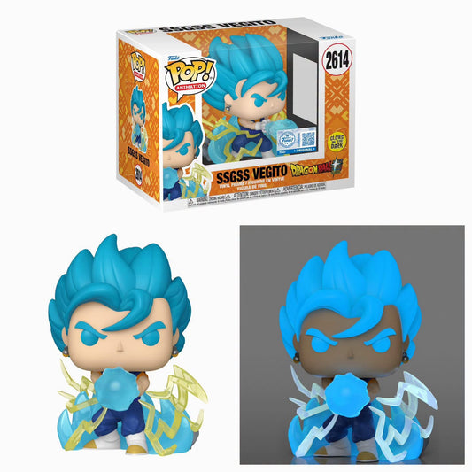 Funko Pop! Anime: Dragon Ball Super - SSGSS Vegito #2614 [Funko Special Edition - Glow-In-The-Dark (GITD)] *PREORDER*