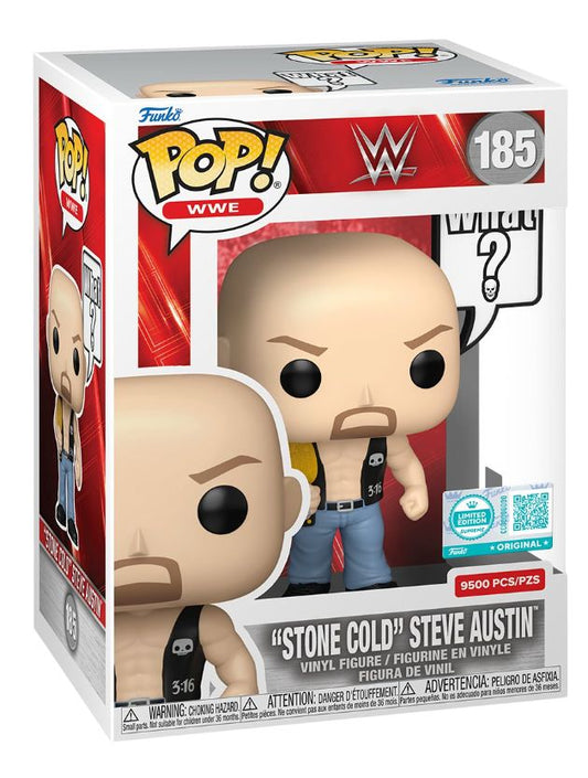 Funko Pop! Sports: WWE - "Stone Cold" Steve Austin #185 [Funko Limited Edition - 9,500pcs] *PREORDER*