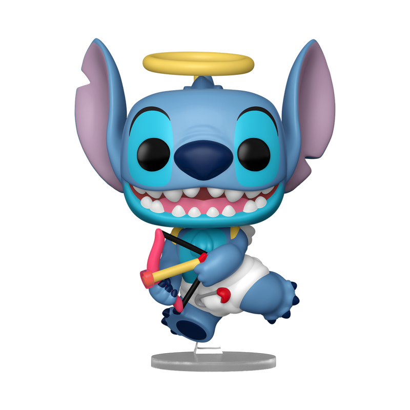 Funko Pop! Disney: Lilo & Stitch (Valentine) - Stitch (Flocked) #1819 / Angel (Pearlescent) #1820 *PREORDER*