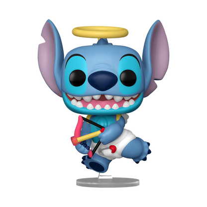 Funko Pop! Disney: Lilo & Stitch (Valentine) - Stitch (Flocked) #1819 / Angel (Pearlescent) #1820 *PREORDER*