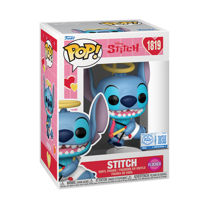 Funko Pop! Disney: Lilo & Stitch (Valentine) - Stitch (Flocked) #1819 / Angel (Pearlescent) #1820 *PREORDER*