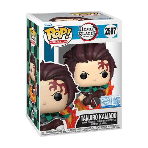 Funko Pop! Anime: Demon Slayer - Tanjiro Kamado (Flaming Sword) #2507 [Funko Special Edition] *PREORDER*