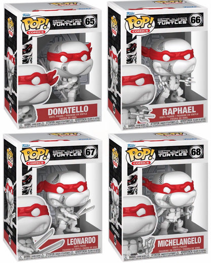 Funko Pop! Comics: Teenage Mutant Ninja Turtles (TMNT) - Donatello #65 / Raphael #66 / Leonardo #67 / Michelangelo #68 *PREORDER*
