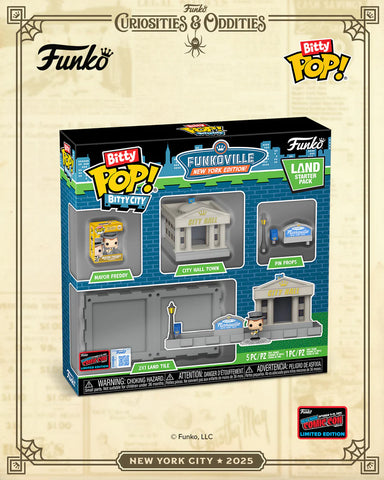 Funko Pop! Funko: Bitty Pop! - Bitty City Funkoville New York Edition Land Starter Pack [2025 New York Comic Con NYCC Official Convention Exclusive] *PREORDER*