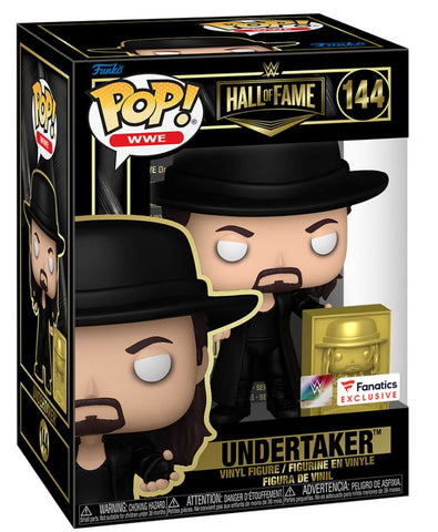 FUNKO POP! WWE HALL OF FAME UNDERTAKER BLACK BOX #144 [FANATICS EXCLUSIVE] *PREORDER*