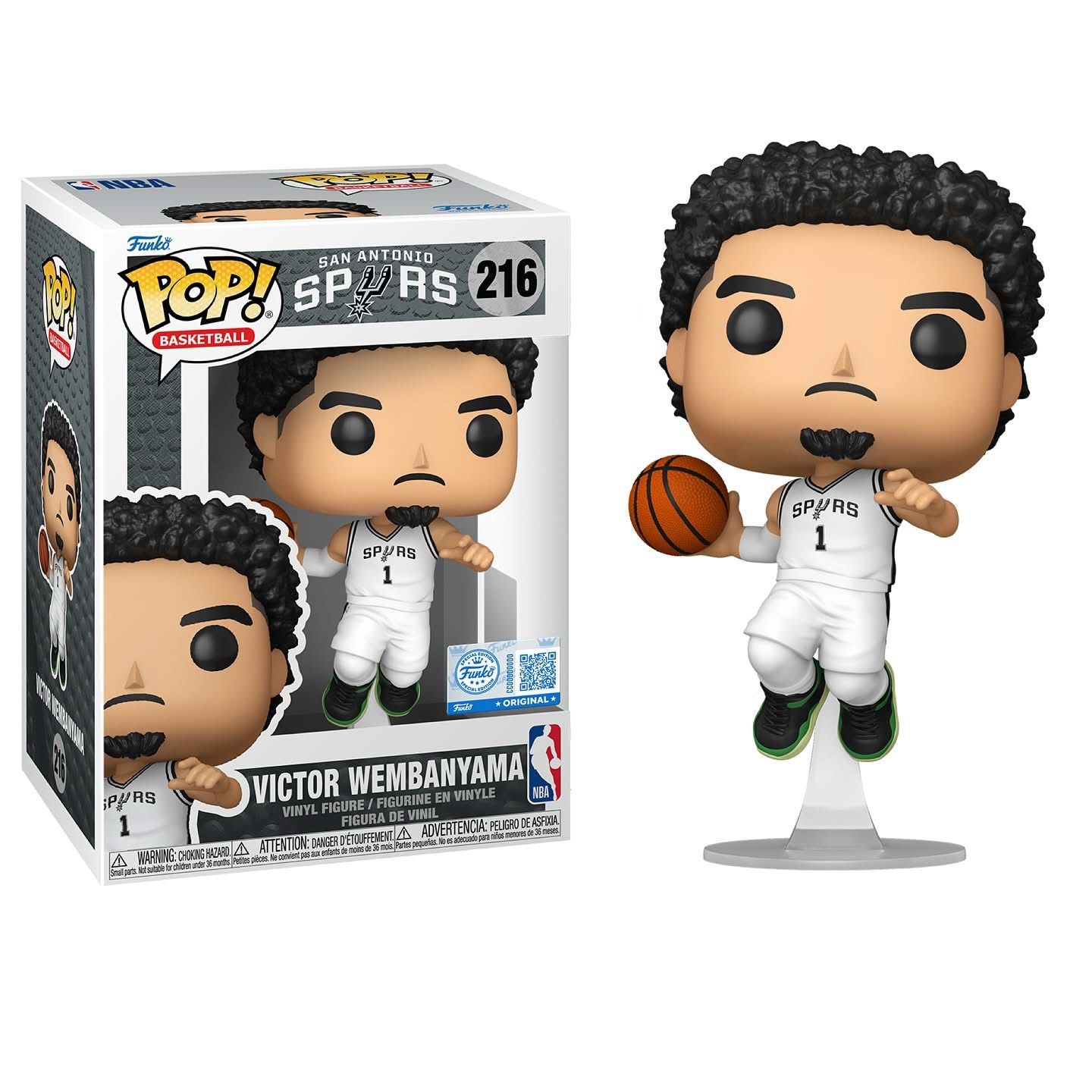 Funko Pop! Sports: NBA - Victor Wembanyama (San Antonio Spurs Jersey) #216 [Fanatics Exclusive] *PREORDER*