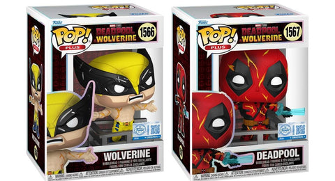 Funko Pop! Marvel: Deadpool & Wolverine - Plus! Wolverine #1566 / Deadpool #1567 [Funko Special Edition] *PREORDER*