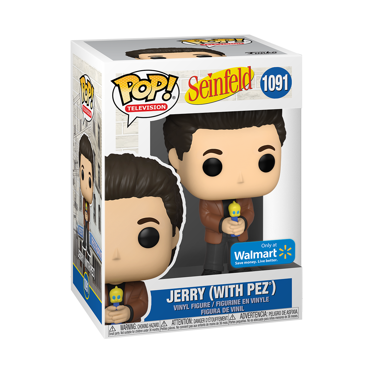 FUNKO POP! TELEVISION: SEINFELD - JERRY [WITH PEZ] **WALMART EXCLUSIVE** #1091